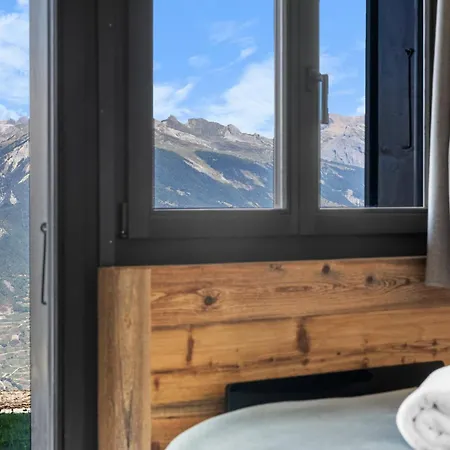 Kool - 8 Pers - Vue, Charme Et Confort Dağ evi Fey (Nendaz)